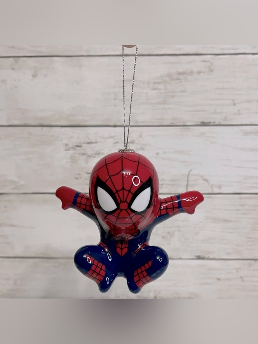 Spiderman Plastic Spider-Man Hero Hang Ornaments Approx 4”